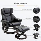 Recliner Chair with Ottoman Footrest
