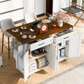 53.5Farmhouse Kitchen Island with Power Outlet